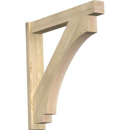 Ekena Millwork Imperial Block Rough Sawn Outlooker, Douglas Fir, 6"W x 38"D x 38"H OUT06X38X38IMP05RDF